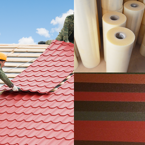 Metal roofing protection film